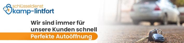 Autoöffnung vom Schlüsseldienst in Kamp-Lintfort